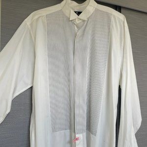 Saks Fifth Avenue wing tip Tuxedo Shirt, size 17L